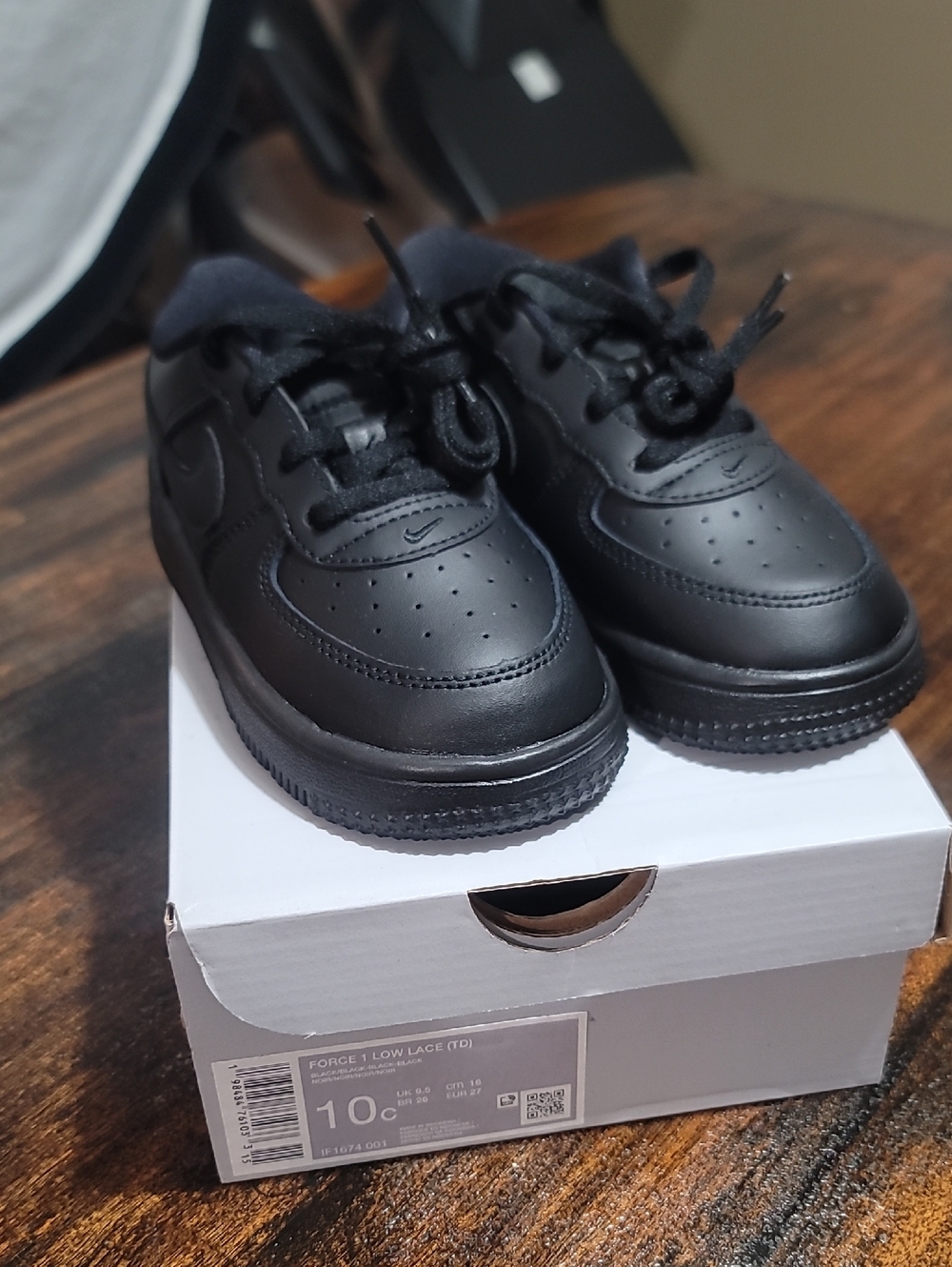 Air Force 1 Black Toddler 10c